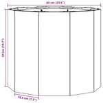 vidaXL Jardinière Rouillé 60 x 60 x 50 cm