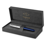 Parker sonnet essentiel stylo roller  bleu  recharge noire pointe fine  coffret cadeau