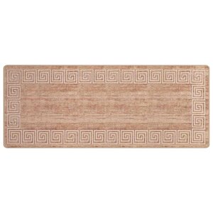 vidaXL Coureur de Tapis MARSA Blanc 100 x 400 cm Polyester et PVC