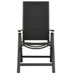 vidaXL Ensemble à manger de jardin 7 Pièces aluminium anthracite