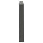 vidaXL Pieds de table à manger en forme de V  3 pièces  anthracite  80 x (72-73 3) cm  acier