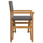 vidaXL Chaises de metteur en scène pliantes lot de 2 Bois teck massif