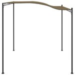 vidaXL Auvent de parasol 3x2 4 m Taupe 180 g/m²