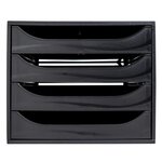Module De Classement Ecobox Ecoblack 4 Tiroirs - Noir - Exacompta
