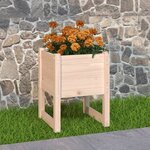 vidaXL Jardinière 40x40x52 5 cm Bois massif de pin