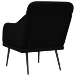 vidaXL Fauteuil Noir 63x76x80 cm Tissu