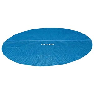 Intex Couverture solaire de piscine bleu 348 cm polyéthylène