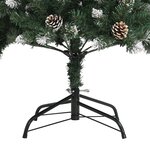 vidaXL Sapin de Noël artificiel avec support Vert 120 cm PVC
