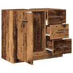 vidaXL Armoire d'évier vieux bois 63x30x54 cm bois d'ingénierie