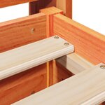 vidaXL Cadre de lit sans matelas cire marron 75x190 cm bois pin massif