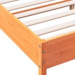 vidaXL Cadre de lit sans matelas cire marron 160x200cm bois pin massif