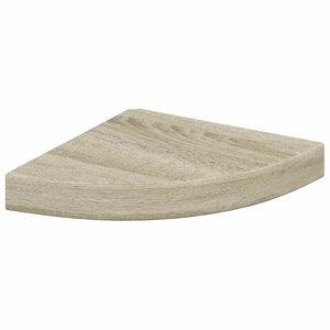 vidaXL Étagère d'angle flottante chêne 25x25x3 8 cm MDF