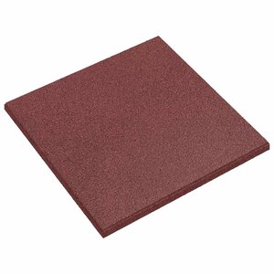 vidaXL Dalles de Protection Anti-Chute 6 pièces Rouge 50 x 50 cm