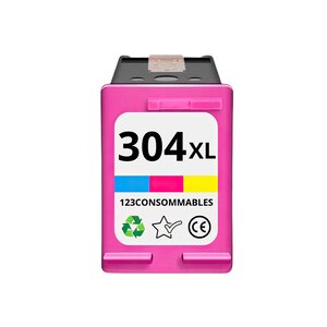123CONSOMMABLES - 304XL - Cartouches d'encre 304 XL Compatible pour HP Envy 5030 5032 5020 5010 Deskjet 3762 2620 2632 3720 3730 3733 3735 3760(1 Noir)