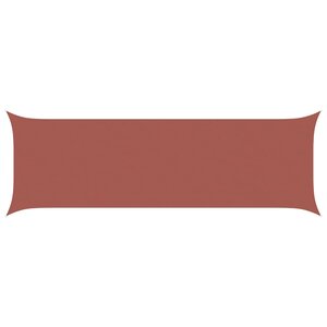 vidaXL Voile d'ombre Terre cuite 6 x 2 m 100 polyester Oxford
