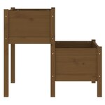 vidaXL Jardinière Marron miel 84 5x84x75 cm Bois massif de pin