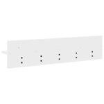 vidaXL Porte-manteau mural Blanc 80 x 10.5 x 18 cm Bois d'ingénierie