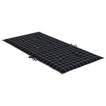 vidaXL Coussins de chaise à dossier bas lot de 2 noir à carreaux tissu