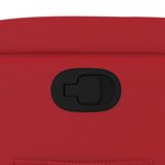vidaXL Fauteuil inclinable Rouge Similicuir