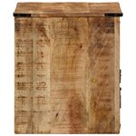 vidaXL Table de chevet 45x40x45 cm bois de manguier massif