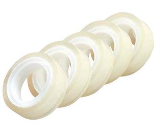 paquet de 5 rubans adhésif transparent  33 m x 12 mm HERLITZ