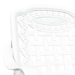 vidaXL Chaise de jardin 2 Pièces Blanc 55 x 56 5 x 91cm Aluminium