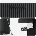 vidaXL Meuble TV mural Noir 59 5 x 31 x 30 cm Bois d'ingénierie