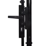 vidaXL Portail de jardin Acier 2 25 x 4 m Noir
