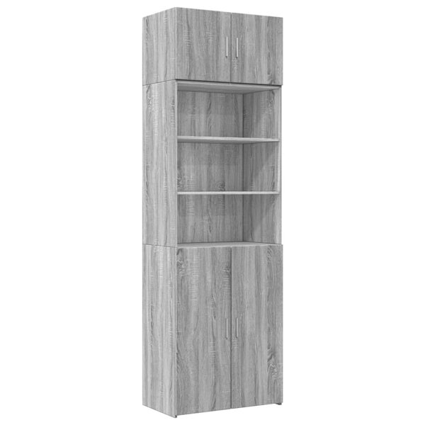 vidaXL Armoire de rangement sonoma gris 70x42 5x225 cm