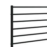 vidaXL Tête de lit de remplacement métal noir 90 cm