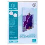 Porte-visuel Mural Vertical A4 - Cristal - Exacompta