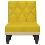 vidaXL Chaise longue jaune velours