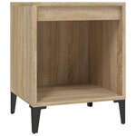 vidaXL Tables de chevet 2 Pièces Chêne sonoma 40x35x50 cm
