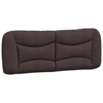 vidaXL Lit avec matelas marron foncé 120x200 cm tissu