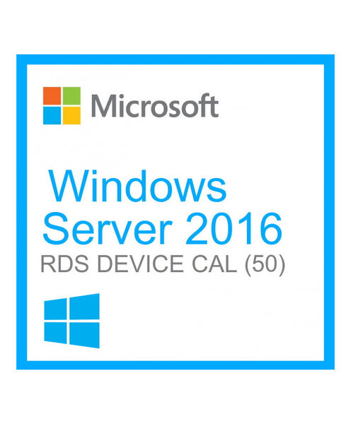 Microsoft Windows Server 2016 Remote Desktop Services (RDS) 50 device connections CAL - Clé licence à télécharger