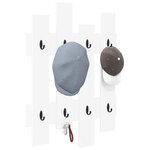 vidaXL Porte-manteau mural Blanc 60 x 3 x 82 cm Bois d'ingénierie
