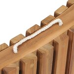 vidaXL Salon de jardin pliable 3 Pièces Bois de teck solide