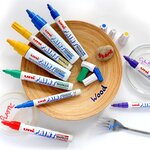 Marqueur Pointe conique moyenne PAINT Marker PX20 2 2 - 2 8mm Argent x 12 UNI-BALL