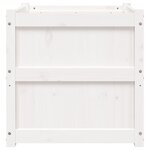 vidaXL Jardinière d'extérieur blanc 60x60x60 cm bois de pin massif