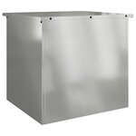 vidaXL Boîte de Rangement Extérieure Argent 55 x 50.5 x 50 cm