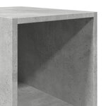 vidaXL Buffet haut gris béton 30x41x185 cm bois d'ingénierie