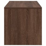 vidaXL Meuble TV chêne marron 80x40x40 cm bois d'ingénierie