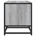 vidaXL Meuble TV sonoma gris 100x35x41 cm bois d'ingénierie et métal