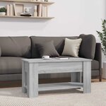 vidaXL Table basse Sonoma gris 101x49x52 cm Bois d'ingénierie