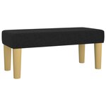 vidaXL Banc Noir 70x30x30 cm Tissu
