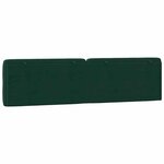 vidaXL Coussin de tête de lit vert foncé 200 cm velours
