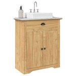 vidaXL Cabinet de salle de bain BODO Marron miel 70 x 35 x 80 cm