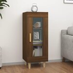 vidaXL Buffet Chêne marron 34 5x34x90 cm Bois d'ingénierie