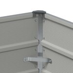 vidaXL Jardinière Gris clair 100 x 40 x 75 cm Acier