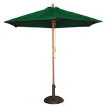 Parasol de terrasse à poulie vert professionnel de 2 5 m - bolero -  - polyester x2370mm